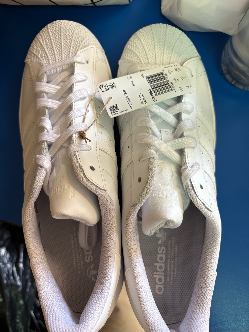 adidas White Women's Superstar Leather Sneakers